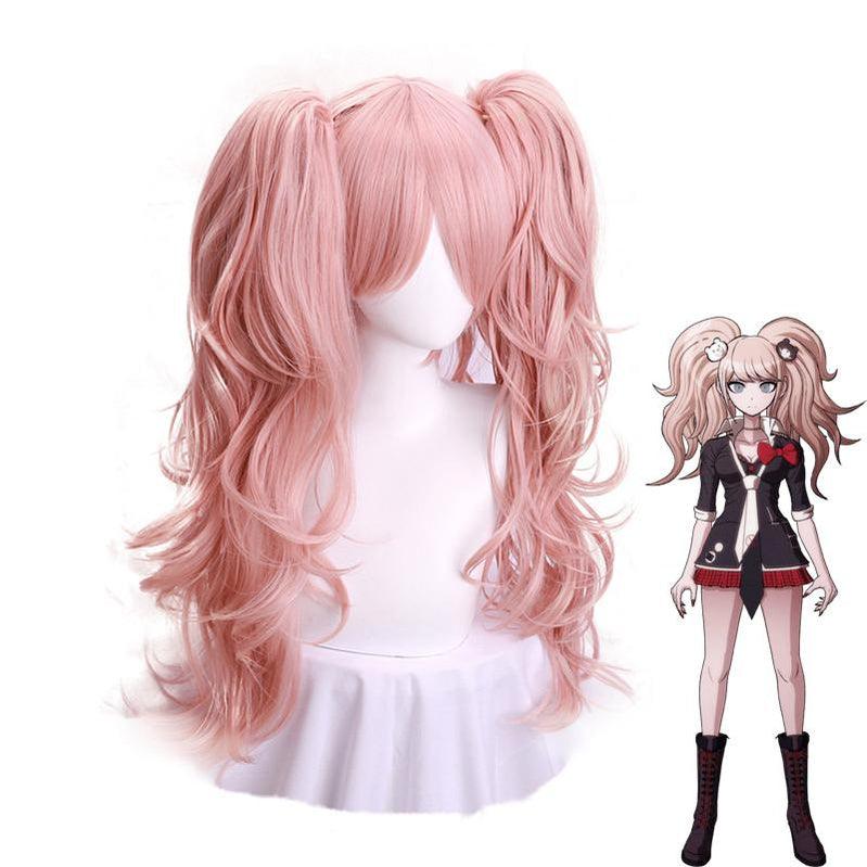anime danganronpa trigger happy havoc junko enoshima ponytail cosplay wigs 1