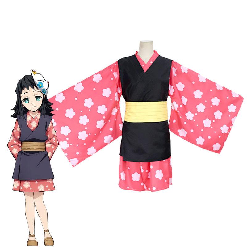 anime demon slayer kimetsu no yaiba makomo full set kimono cosplay costumes