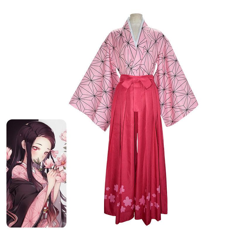 anime demon slayer kimetsu no yaiba nezuko kamado kimono cosplay costumes