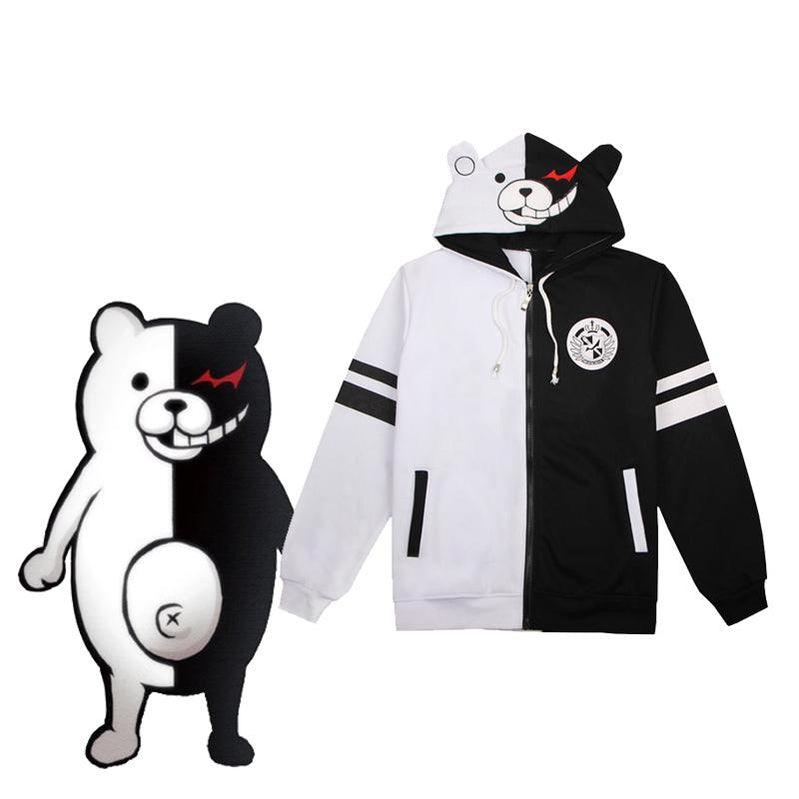 danganronpa trigger happy havoc monokuma black and white bear cosplay costumes