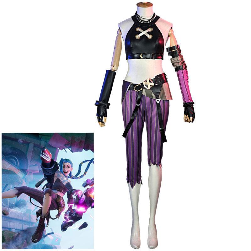 game lol fortnite jinx fullset cosplay costumes