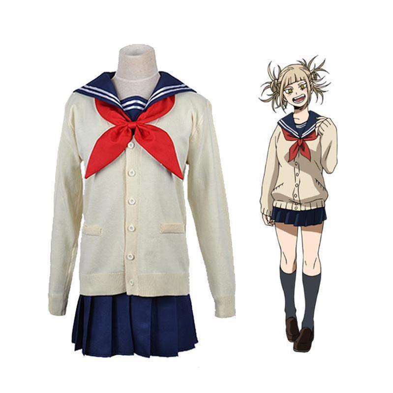 anime my hero academia himiko toga jk school uniform cosplay costume