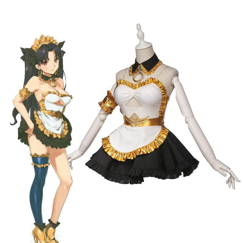 fgo fate grand order ishtar women maid uniform dress halloween cosplay costumes