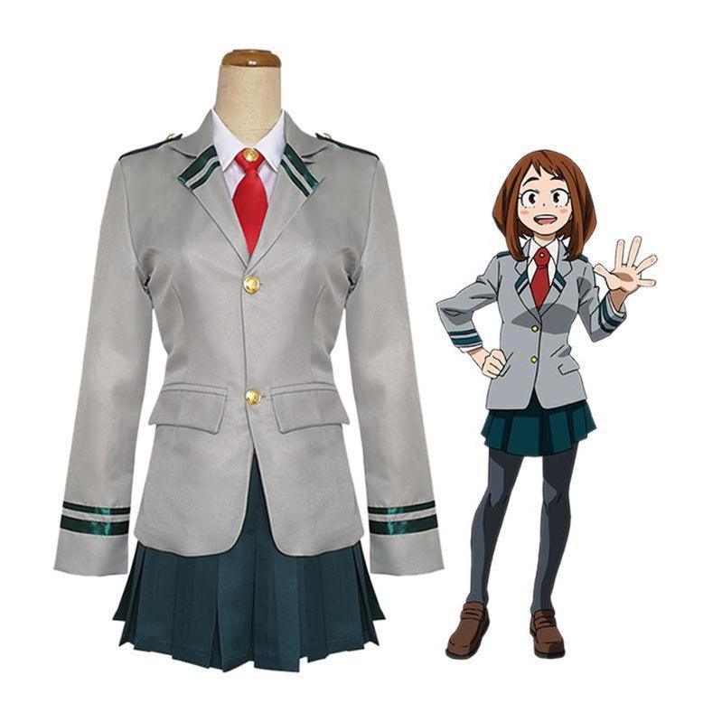 Anime My Hero Academia Female School Uniform Cosplay Costume