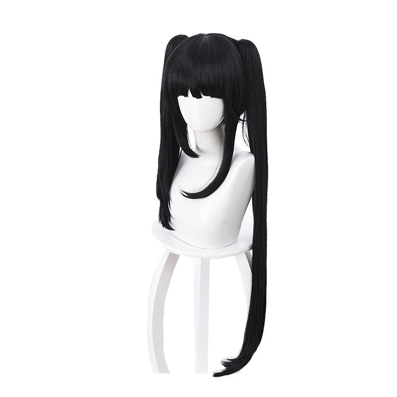 anime date a live kurumi tokisaki long black cosplay wigs