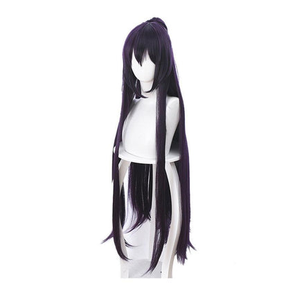 anime date a live tohka yatogami long straight purple cosplay wigs