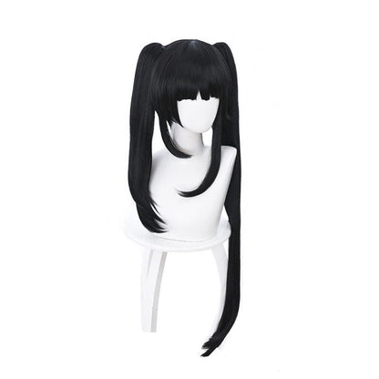 anime date a live kurumi tokisaki long black cosplay wigs