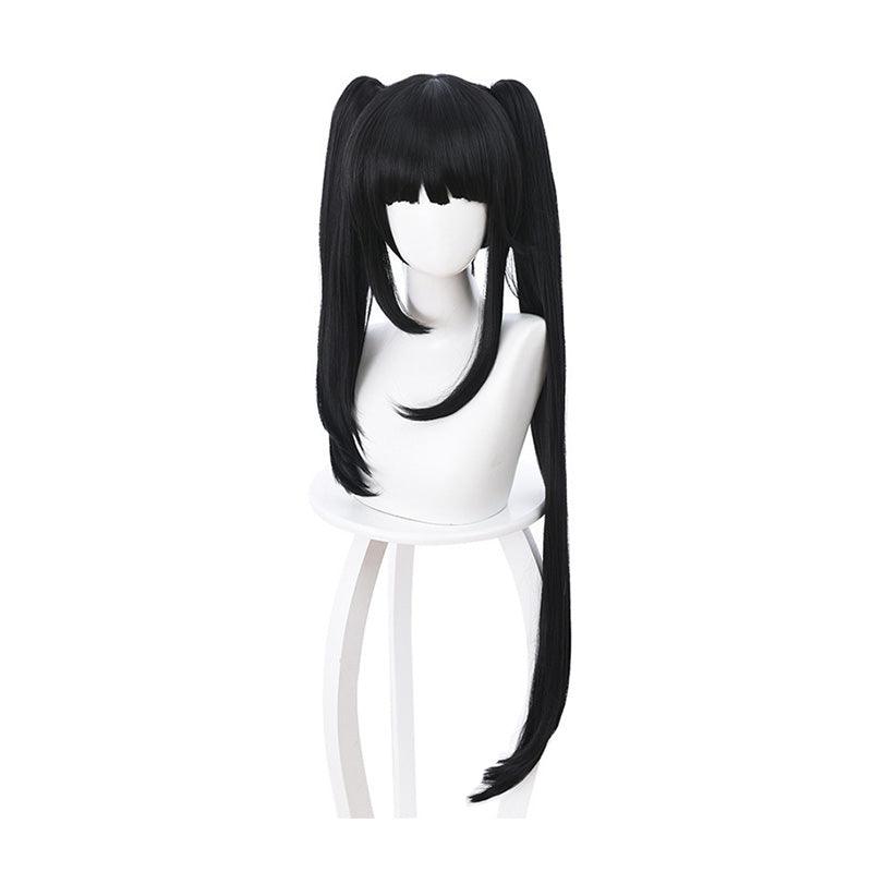 anime date a live kurumi tokisaki long black cosplay wigs