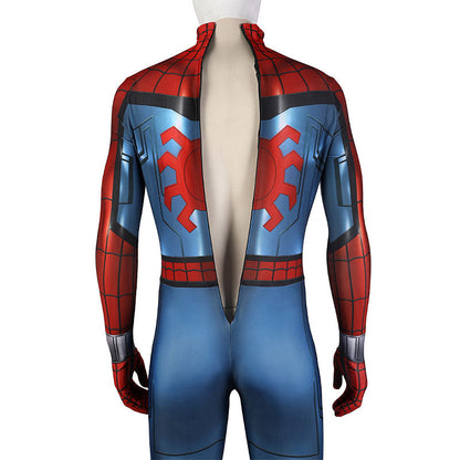 what if zombie hunter spider man peter parker spiderman jumpsuit fullset cosplay costumes