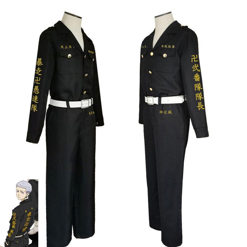 anime tokyo revengers takashi mitsuya 2nd division captain cosplay costumes