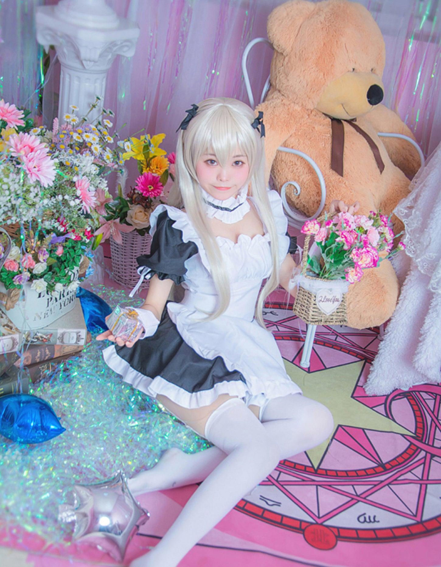 Yosuga No Sora Kasugano Sora Maid Outfit Lolita Dress Anime Fancy Cosplay Costume