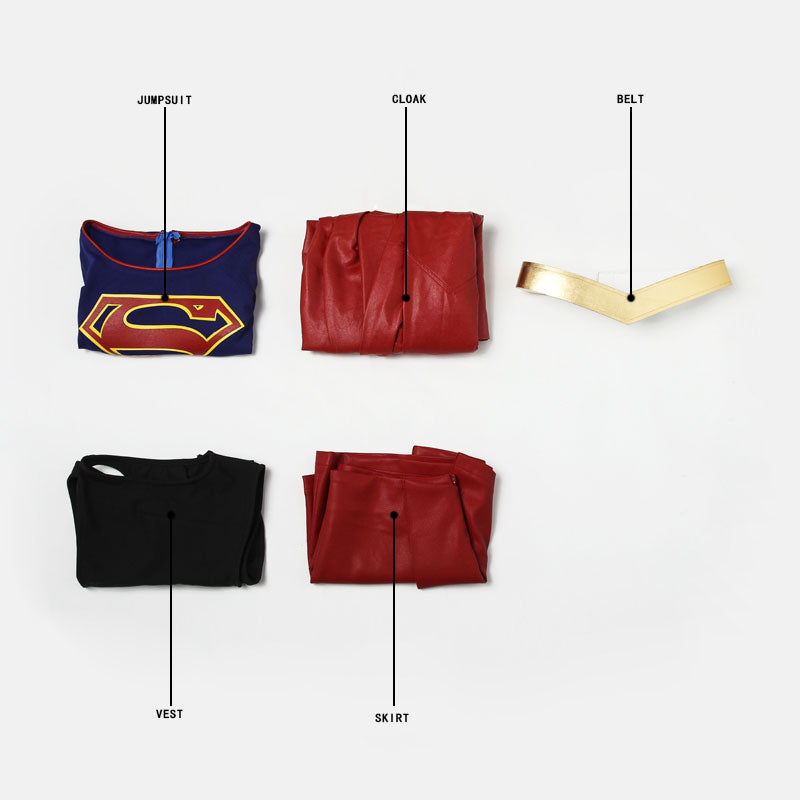 supergirl kara zor e kara kent fullset cosplay costumes