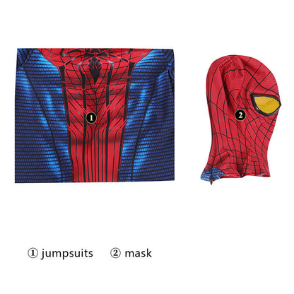 the amazing spider man peter parker jumpsuits child cosplay costume