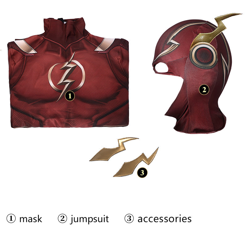injustice 2 the flash jumpsuit kids cosplay costumes
