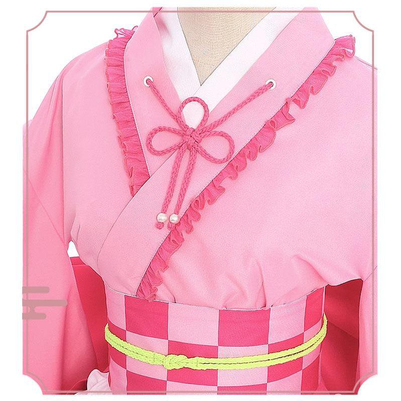 anime demon slayer kimetsu no yaiba tsuyuri kanawo kimono maid outfit cosplay costumes