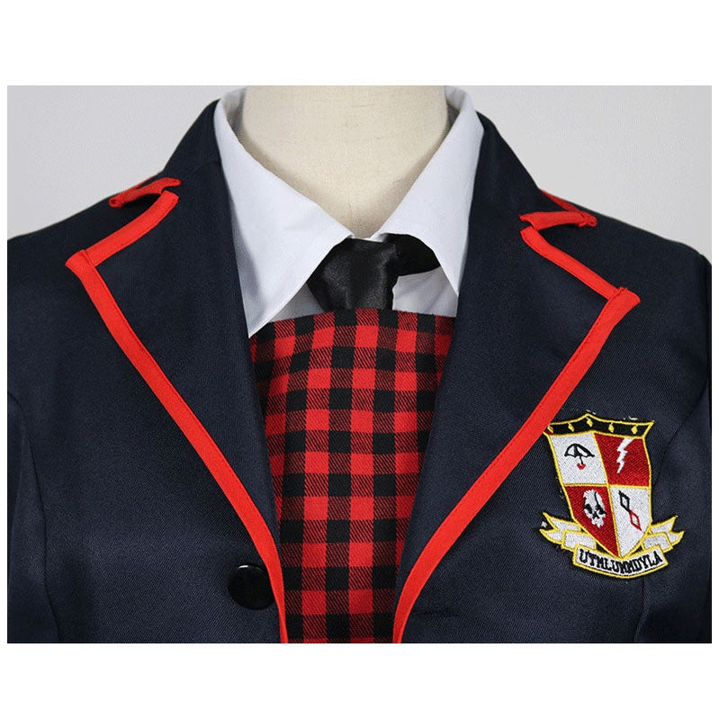 tv the umbrella academy female jk school uniform cosplay costumes