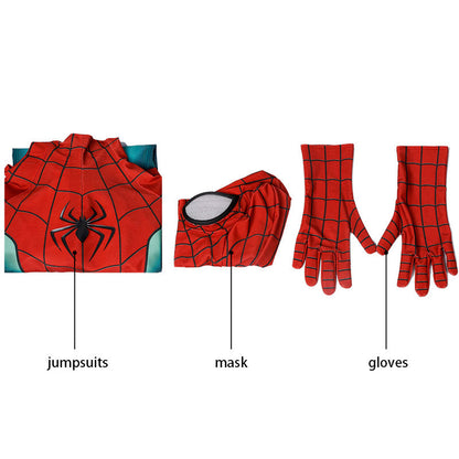 spider man 3 no way home peter parker integrated kids jumpsuit cosplay costumes