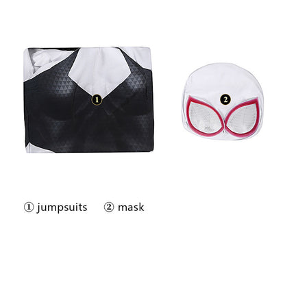 spider woman gwen stacy jumpsuit cosplay costumes