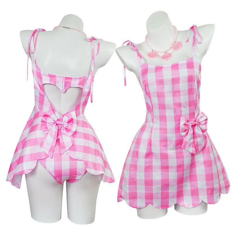 barbie movie 2023 barbie dress cosplay costumes with hat 1
