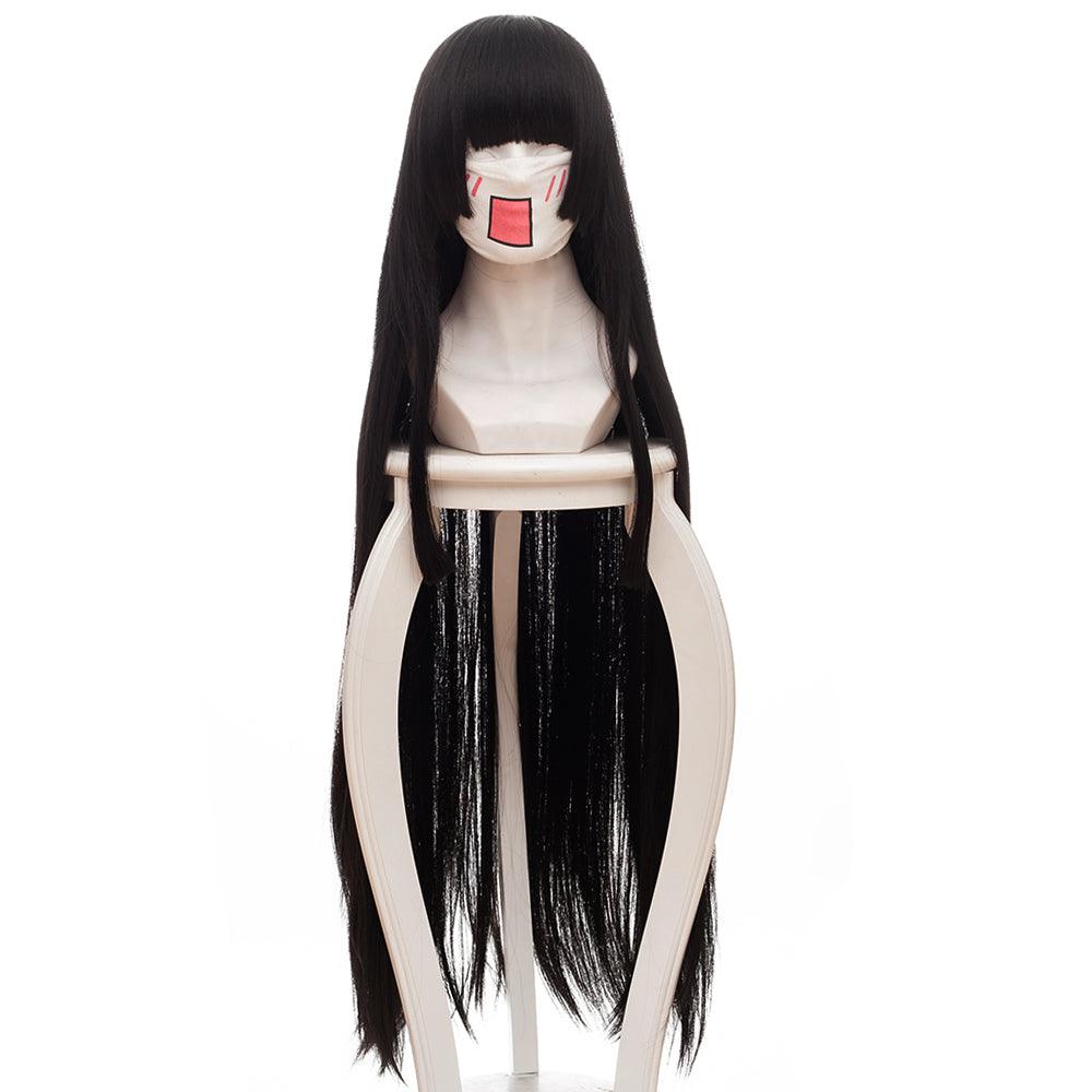 coscrew anime tiny little life in the woods mikochi black long cosplay wig 462b