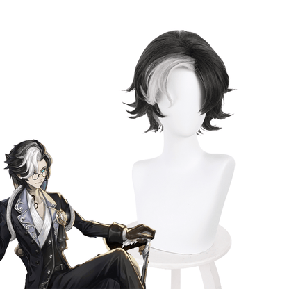 game identity v ruth inference d m the man of desires black white cosplay wigs