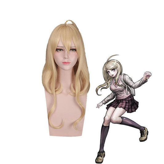 anime danganronpa v3 killing harmony kaede akamatsu long straight blonde cosplay wigs