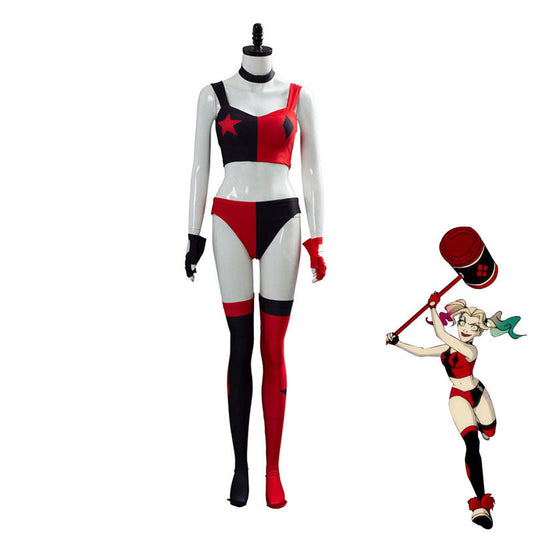 movie the suicide squad 2 birds of prey harley quinn ribbon outfits cosplay costumes
