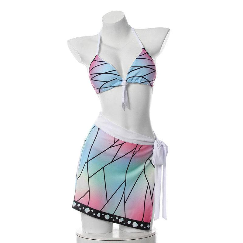anime demon slayer kimetsu no yaiba kochou shinobu swimsuit cosplay costumes 3