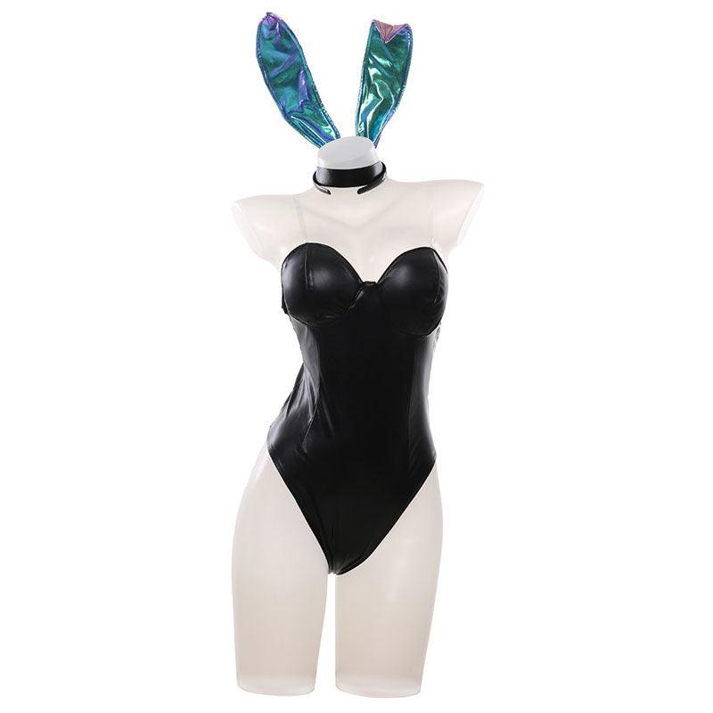 lol kda all out seraphine and evelynn bunnysuit cosplay costumes