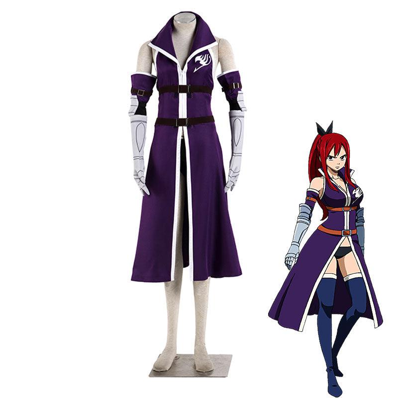 anime fairy tail erza scarlet cosplay costume