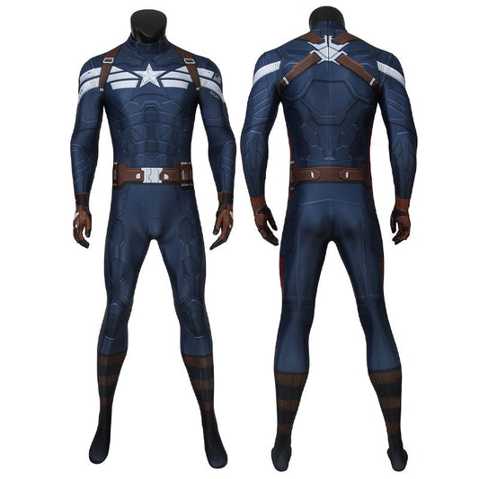captain america the winter soldier steve rogers jumpsuit cosplay costumes
