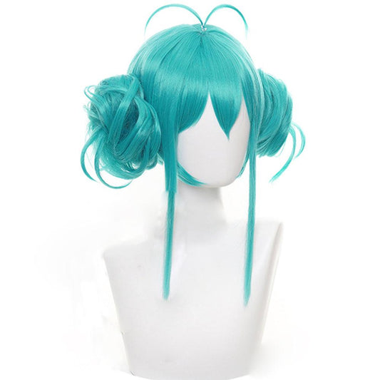 coscrew hatsune v miku bunny girl light green short cosplay wig qx01