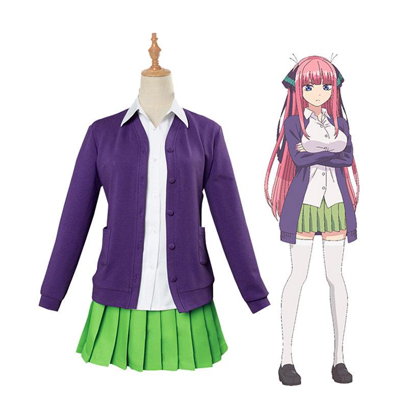 anime the quintessential quintuplets nino nakano outfits cosplay costume