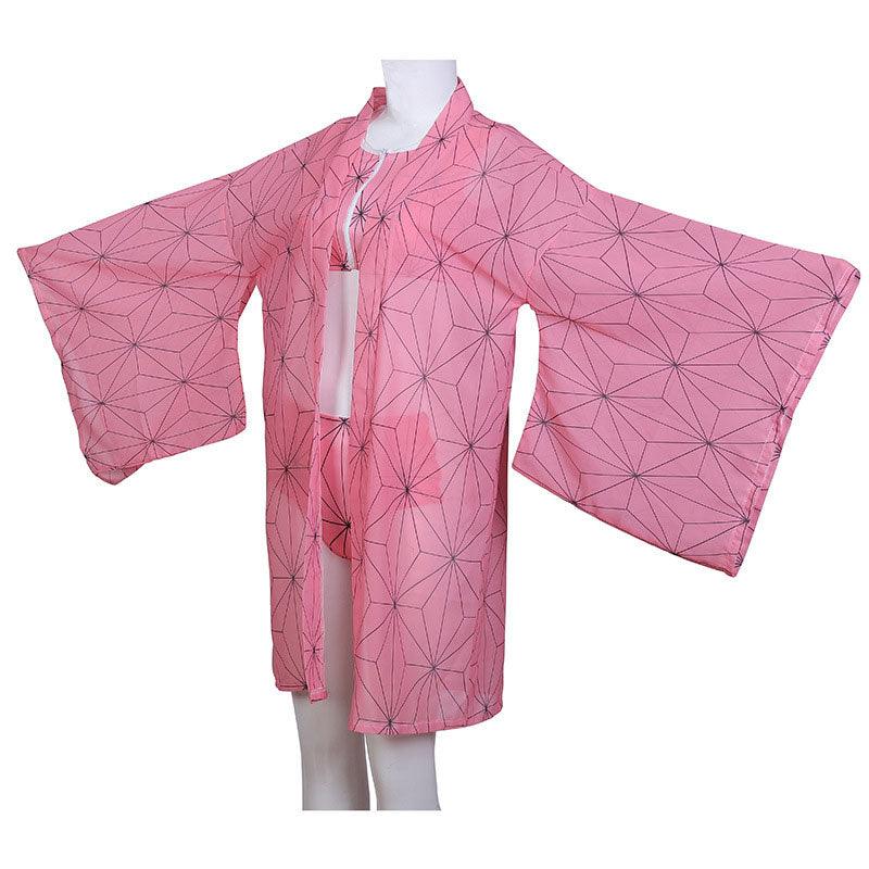 anime demon slayer kimetsu no yaiba nezuko kamado swimsuit cosplay costumes 1