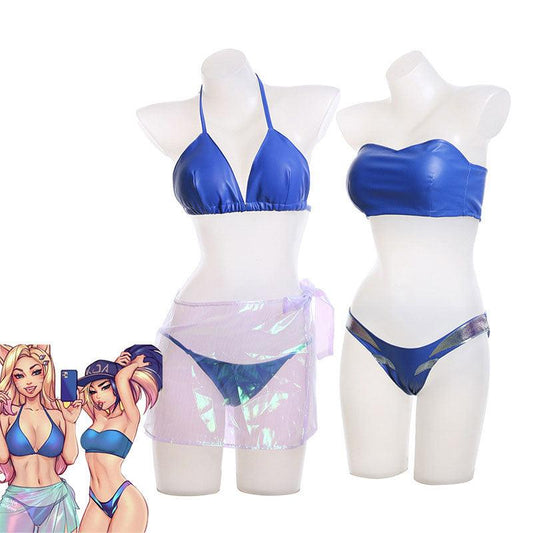 lol kda all out ahri bunnysuit cosplay costumes 1