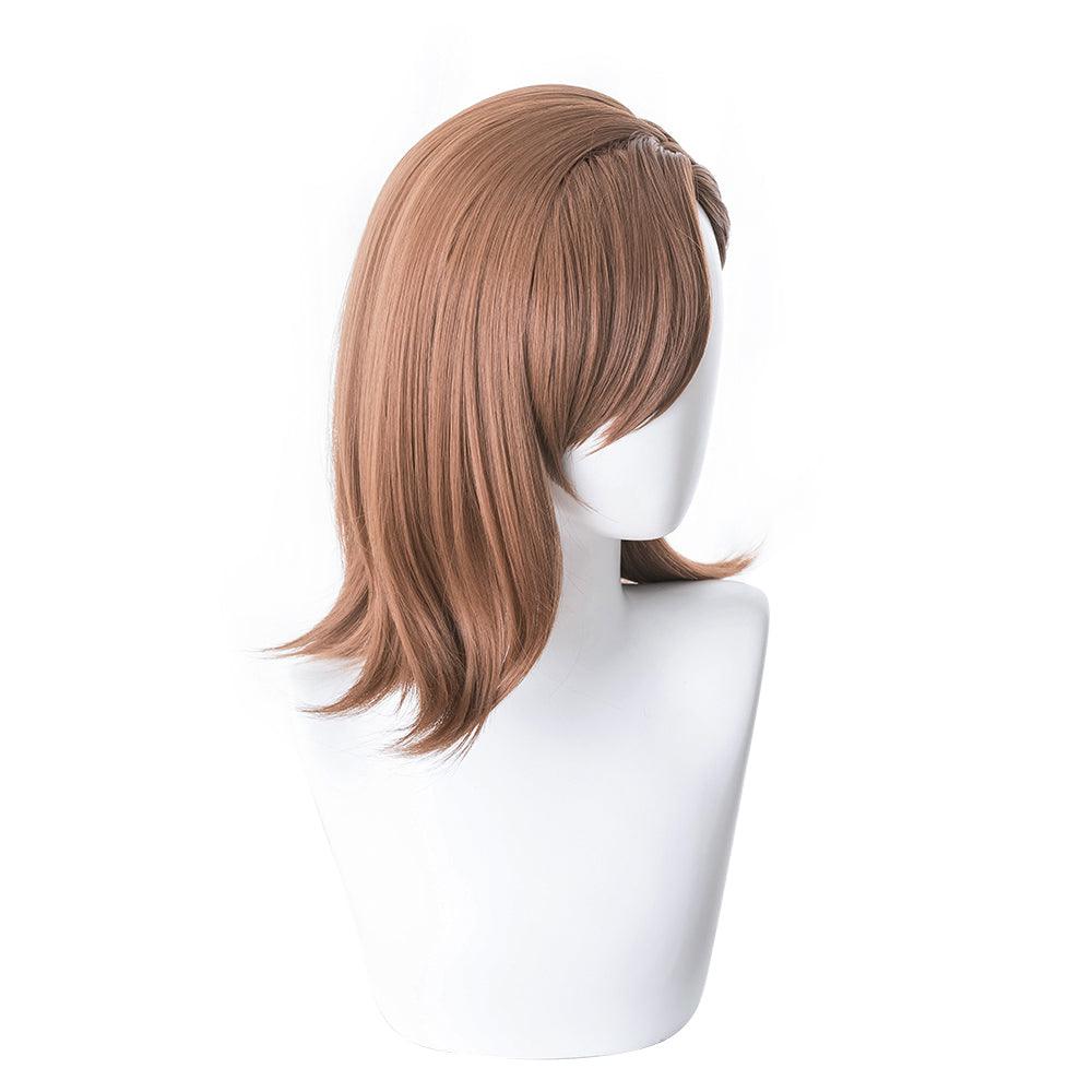 coscrew anime a certain magical index misaka mikoto brown short cosplay wig 474d