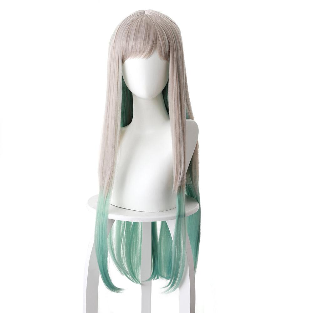 Anime Toilet-bound Hanako-kun Yashiro Nene Gray and Green Cosplay Wig 497A - coscrew