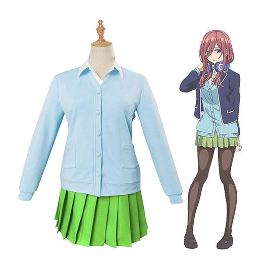 anime the quintessential quintuplets miku nakano outfits cosplay costume