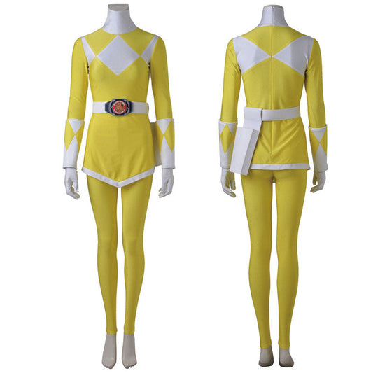 mighty morphin power rangers trini kwan yellow ranger cosplay costumes 1