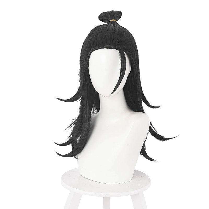 anime jujutsu kaisen suguru geto long black cosplay wigs