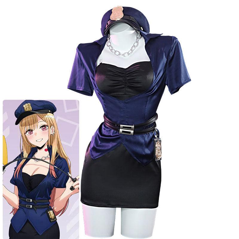 anime my dress up darling marin kitagawa police dress cosplay costumes