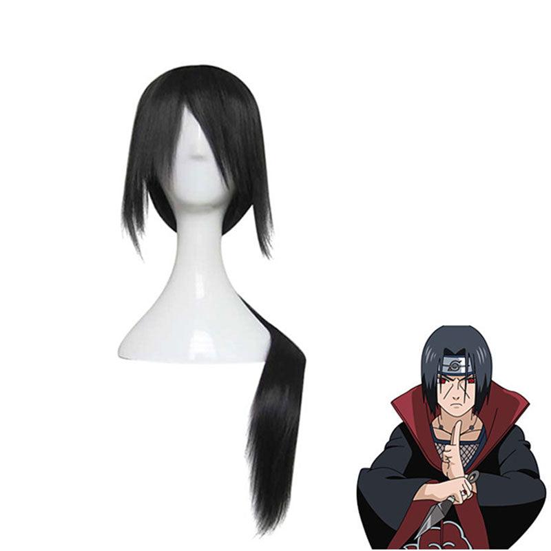 Anime Naruto Uchiha Itachi Long Black Cosplay Wigs