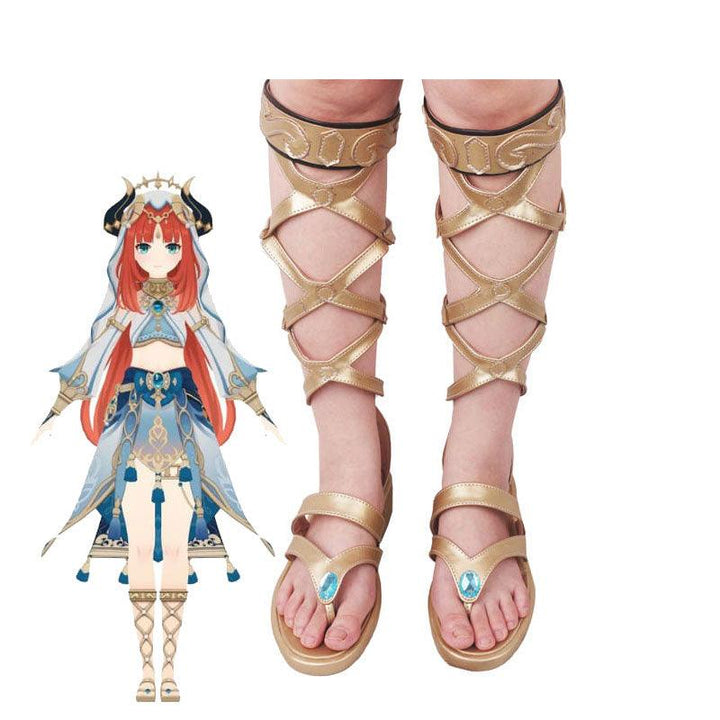 game genshin impact nilou cosplay shoes