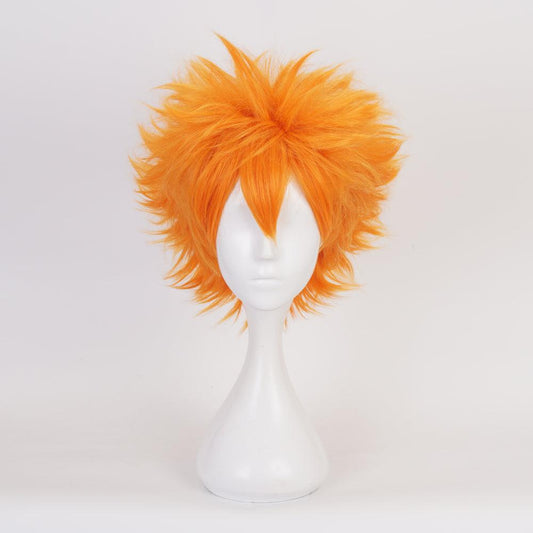 coscrew haikyuu hinata shoyo orange short cosplay wig qx02