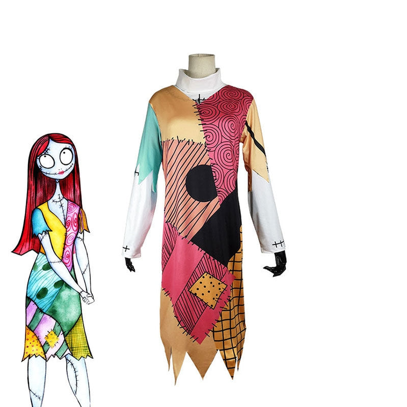 movie the nightmare before christmas sally cosplay costume