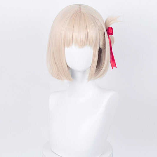 coscrew anime lycoris recoil nishikigi chisato golden short cosplay wig 542a