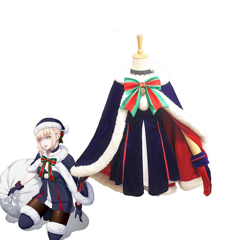 fate grand order saber christmas cosplay costume
