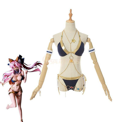 anime fgo fate grand order tamamo no mae swimsuit cosplay costumes