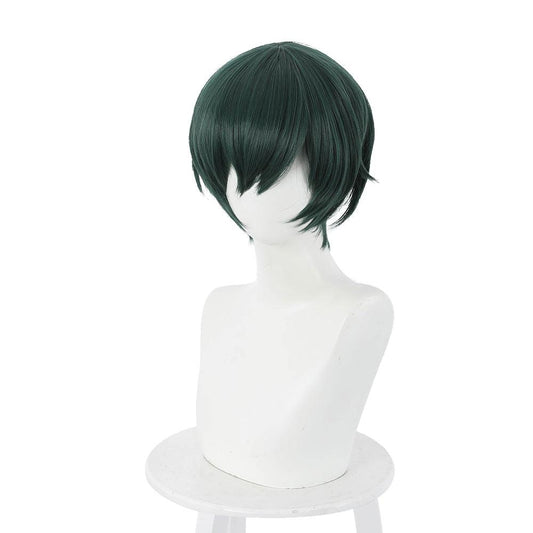 coscrew anime jujutsu kaisen zenin mai green short cosplay wig 505h