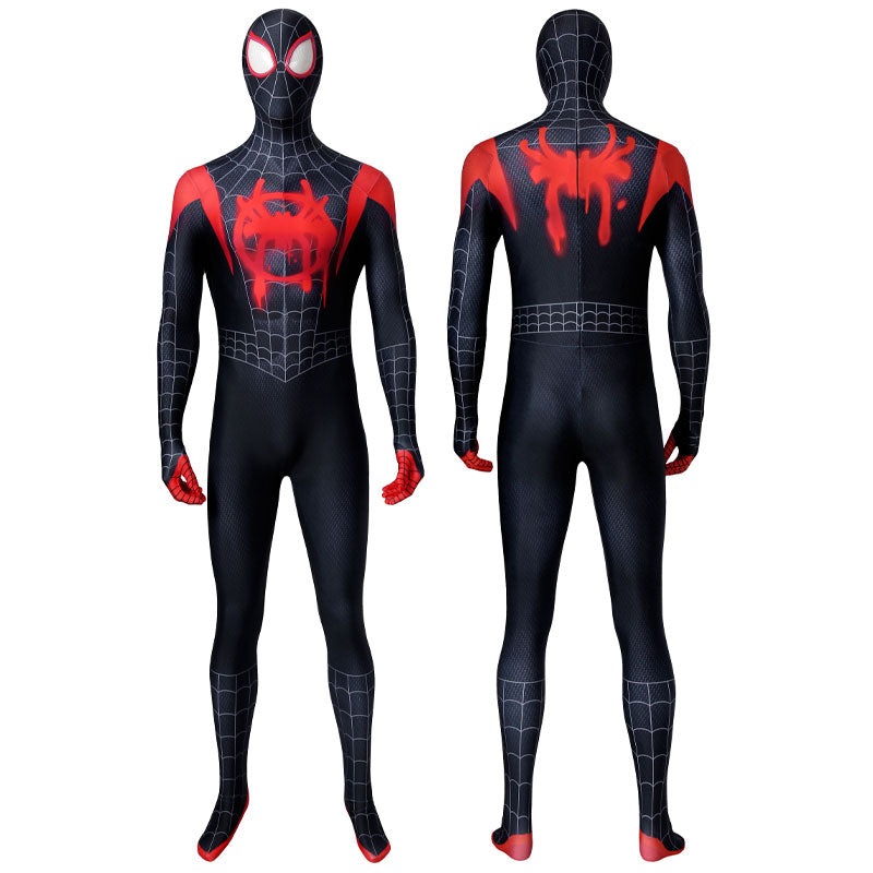 spider man into the spider verse miles morales jumpsuit cosplay costumes